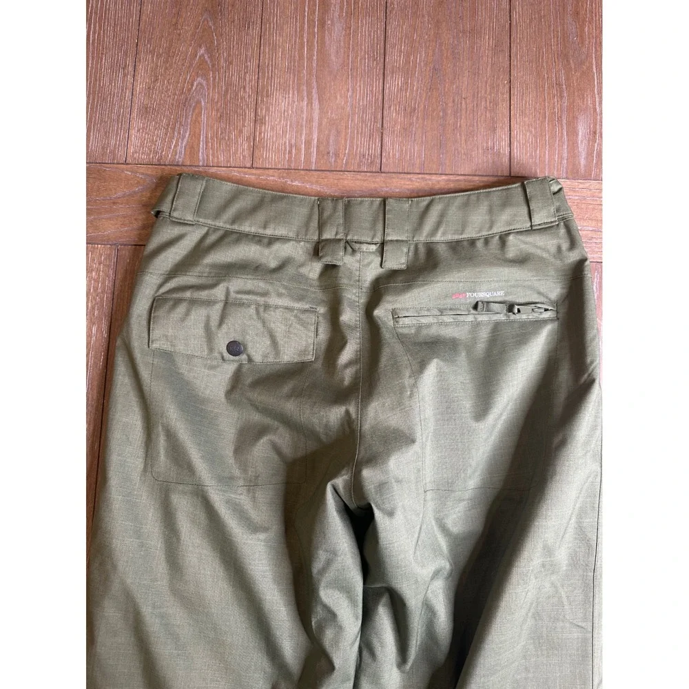 Four Square Outerwear Men's Green Cargo Snowboard Ski Pants Size Large